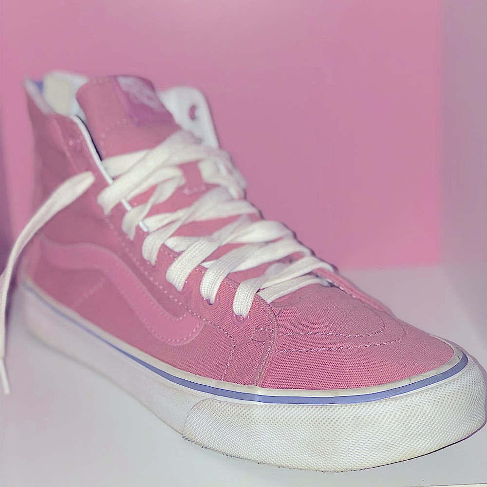 Pink and Purple HighTop Vans